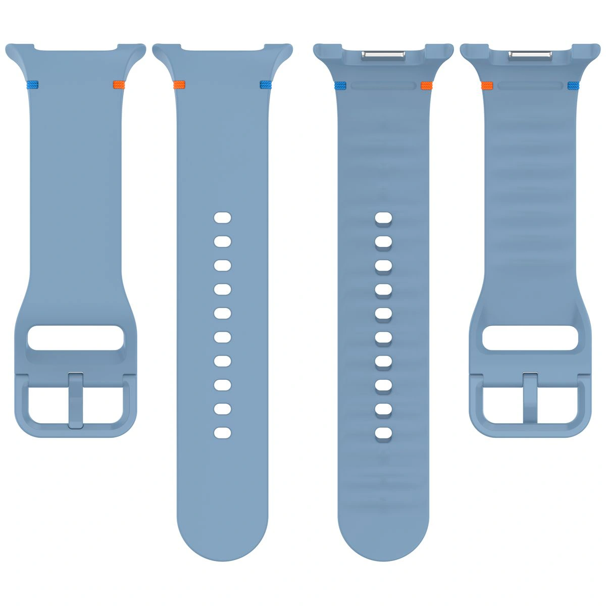 Silikonowy pasek Bizon Strap Watch Silicone G ukazany od tyłu do Galaxy Watch 8 40 mm/44 mm/8 Classic 46 mm